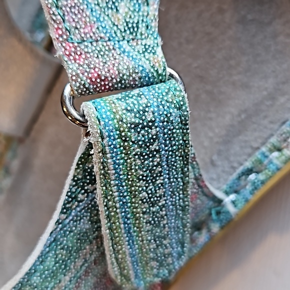 Alegria Teal Viki Seascape Sandals 41 / 10.5-11 - Picture 6 of 10